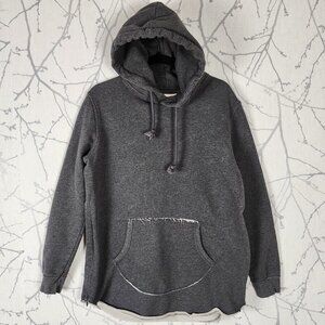 KITH Classics Gray Cotton French Terry Pullover Distressed Hoodie